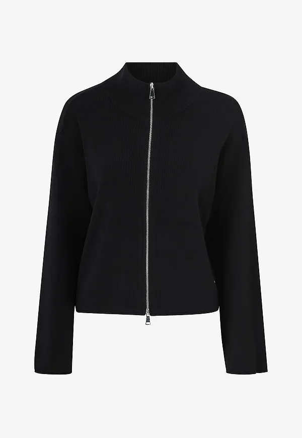 MOS MOSH - Cardigan mmCardi Zip - Svart
