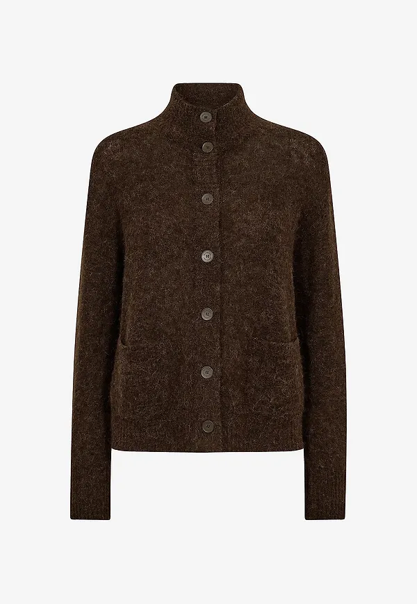 MOS MOSH - Cardigan MMMape Knit Cardigan - Brun