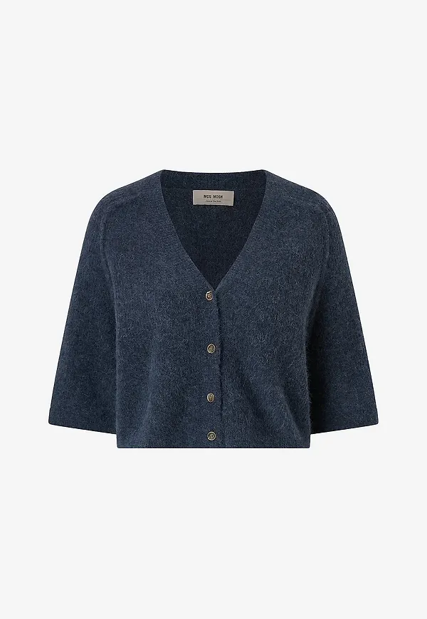 MOS MOSH - Cardigan mmThora Lizet Knit - Blå