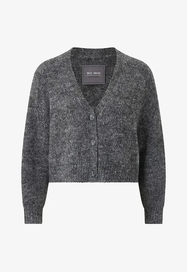 MOS MOSH - Cardigan mmZela Warm Knit - Grå