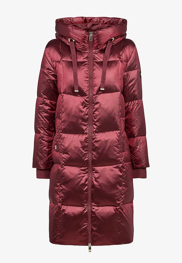 MOS MOSH - Dunkappa mmNova Metallic Down Jacket - Röd
