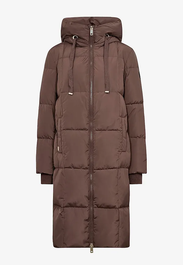 MOS MOSH - Dunkappa mmNova Square Down Coat - Brun
