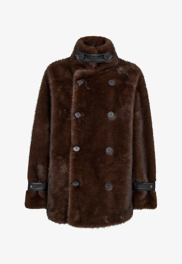 MOS MOSH - Fuskpälsjacka Mmnanette Faux Fur Jacket - Brun