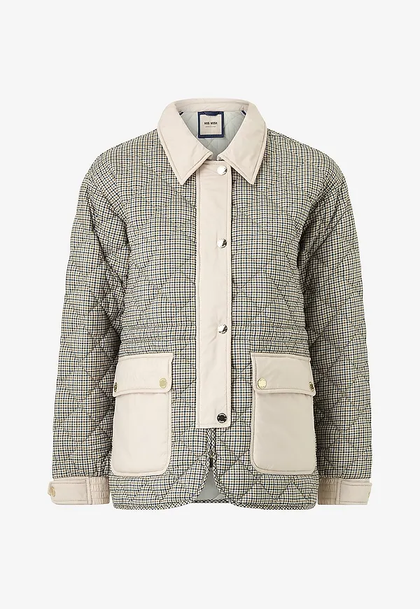 MOS MOSH - Jacka mmAnna Rye Check - Beige