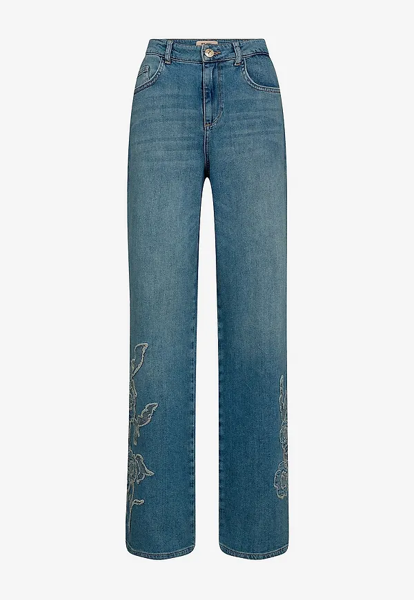 MOS MOSH - Jeans mmRelee Blossom Jeans - Blå