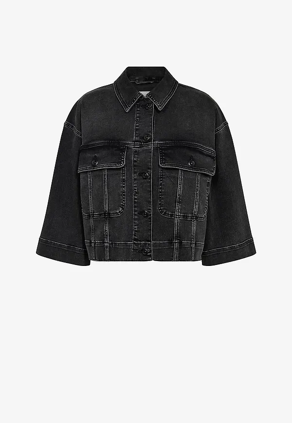 MOS MOSH - Jeansjacka mmPenn Deluxe Jacket - Grå