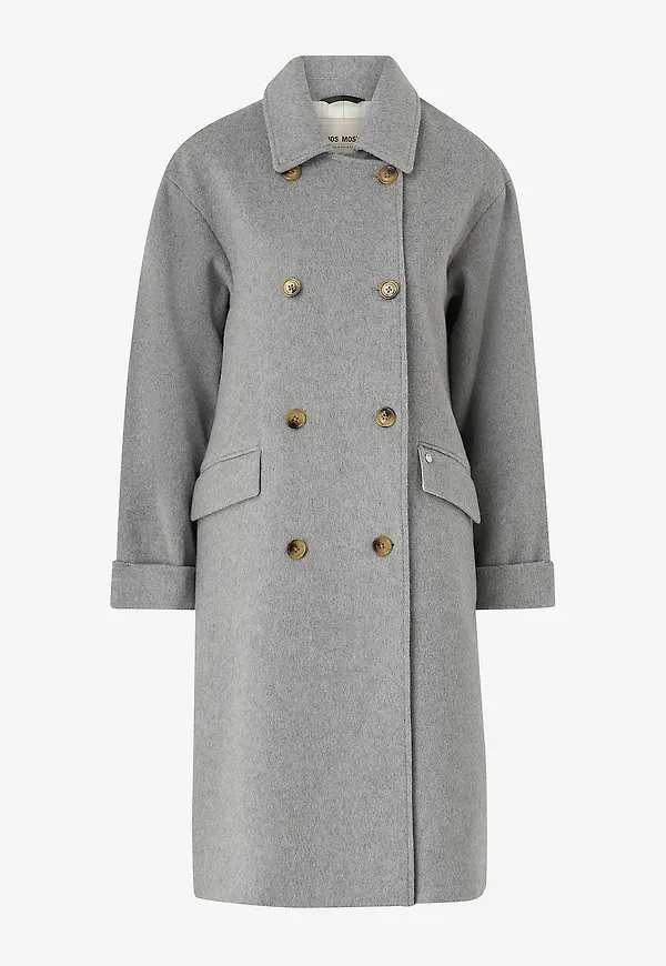 MOS MOSH - Kappa mmVenice Wool Coat - Grå