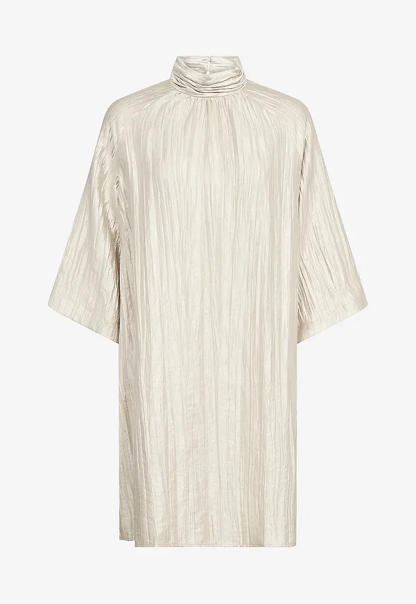 MOS MOSH - Klänning MMKerstine Highneck Dress - Grå