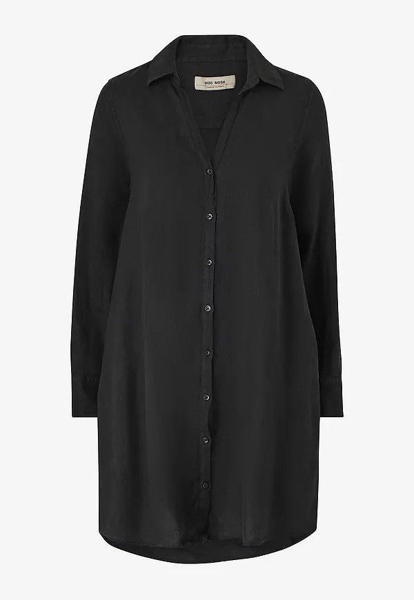 MOS MOSH - Klänning mmRielle Linen Dress - Svart