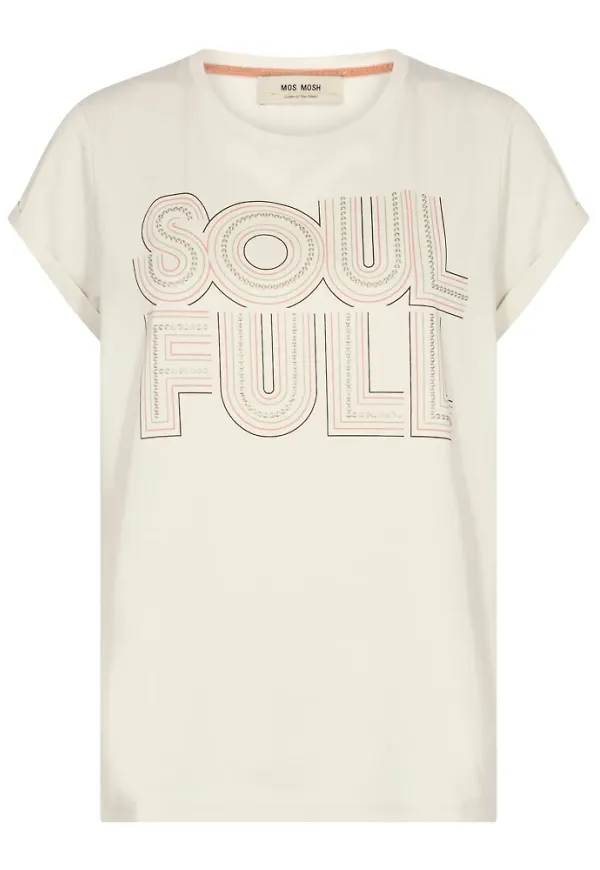 MOS Mosh T-shirt Vit, Dam