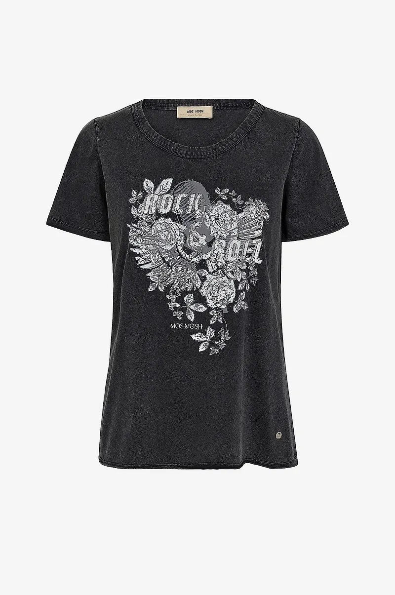 MOS MOSH - Topp mmFango O-ss Tee - Grå