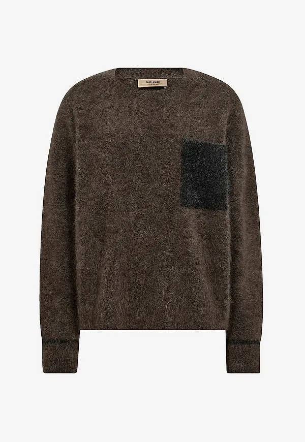 MOS MOSH - Tröja mmAlila Mohair Knit - Brun
