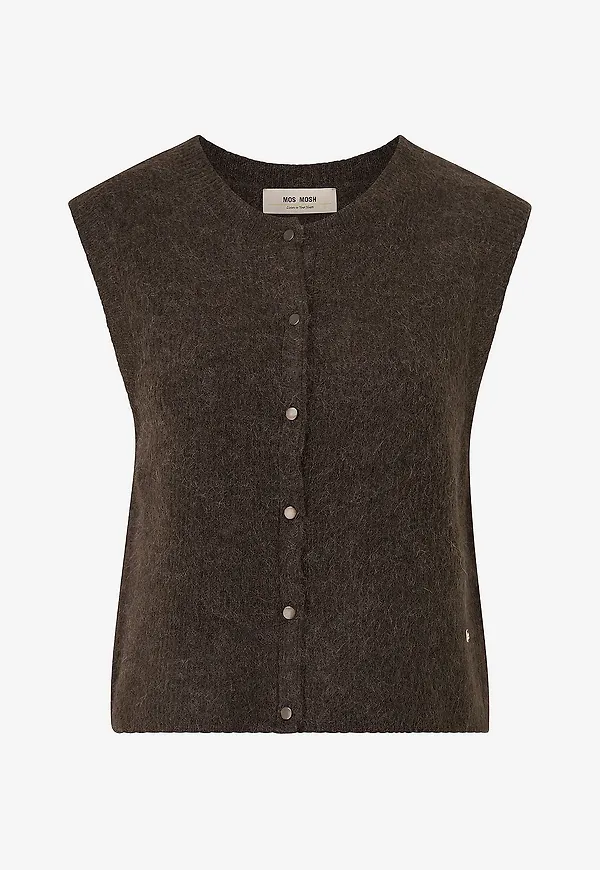 MOS MOSH - Väst mmAlmine Thora Knit Vest - Brun