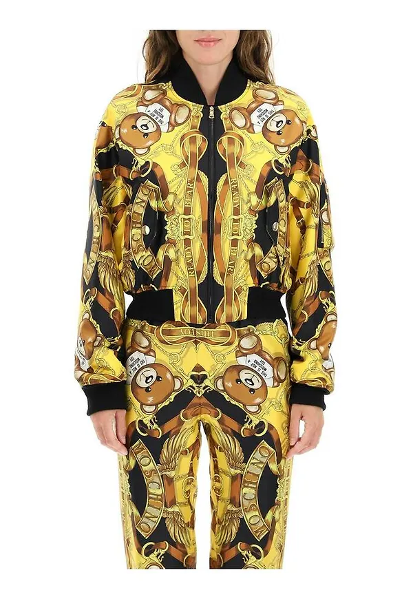 Moschino - Bomberjackor - Gul - Dam - Storlek: S