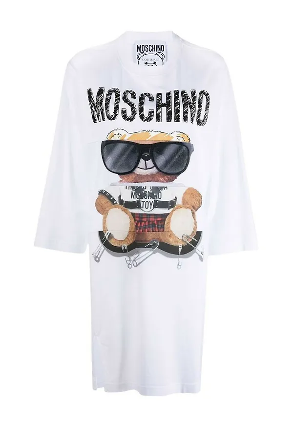 Moschino - Klänningar - Vit - Dam - Storlek: 2XS