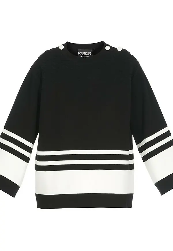 Moschino - Stickade tröjor & koftor - Svart - Dam - Storlek: Xs,2Xs