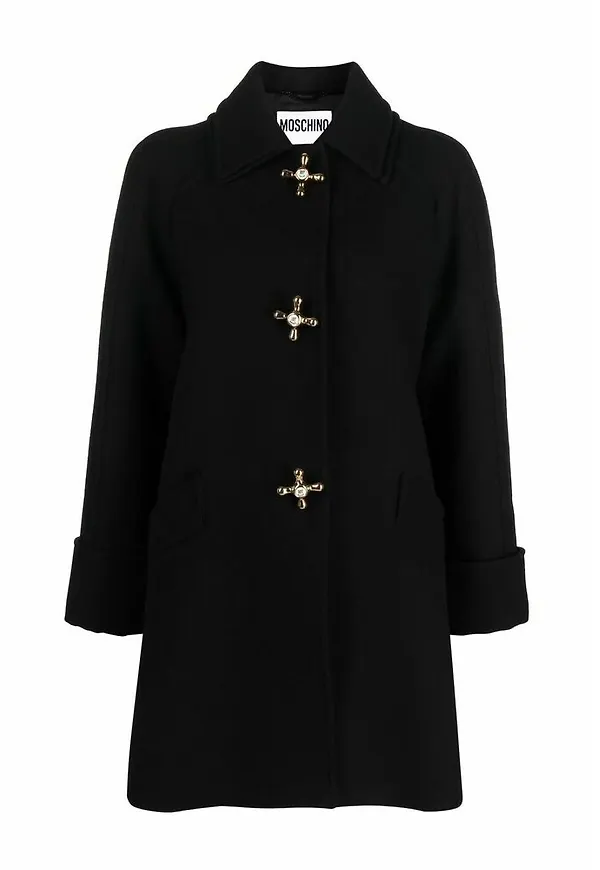 Moschino - Ullkappor - Svart - Dam - Storlek: M,S,Xs