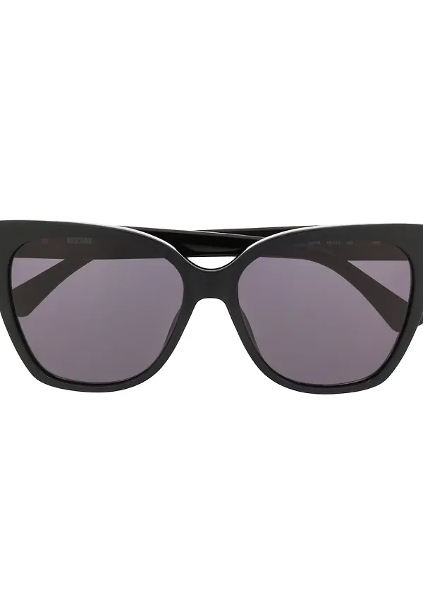 Moschino Eyewear rektangulära solglasögon - Svart