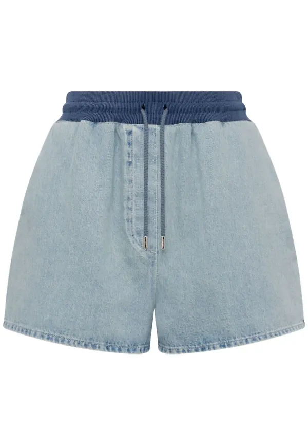 MOSCHINO JEANS bomullsshorts - Blå