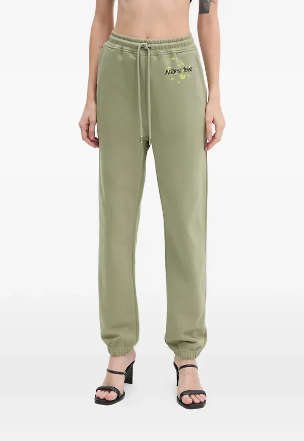 MOSCHINO JEANS byxor med dragsko - Grön