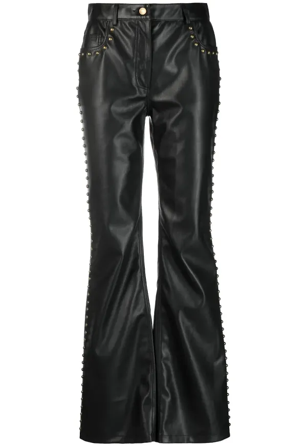 MOSCHINO JEANS byxor med nitar - Svart