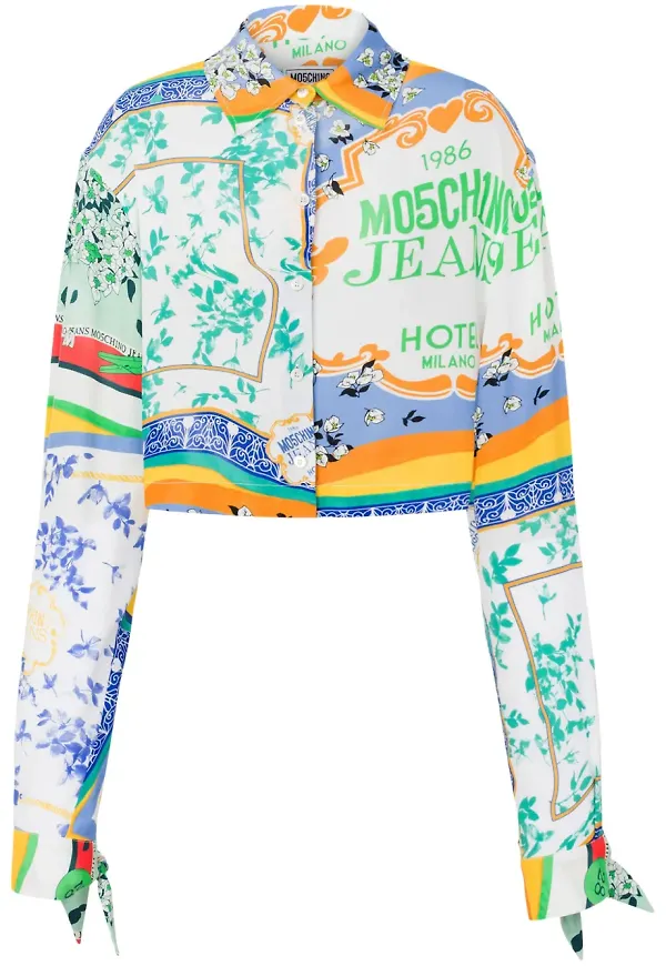 MOSCHINO JEANS skjorta med tryck - Vit