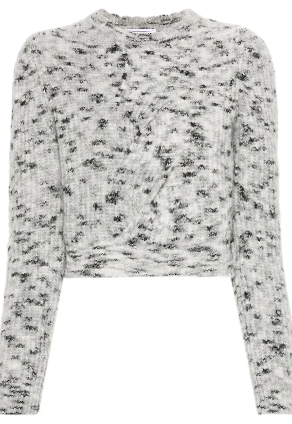 MOSCHINO JEANS tröja med flätad detalj - Grå