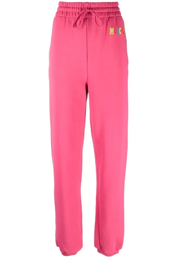 Moschino mjukisbyxor med logotyp - Rosa