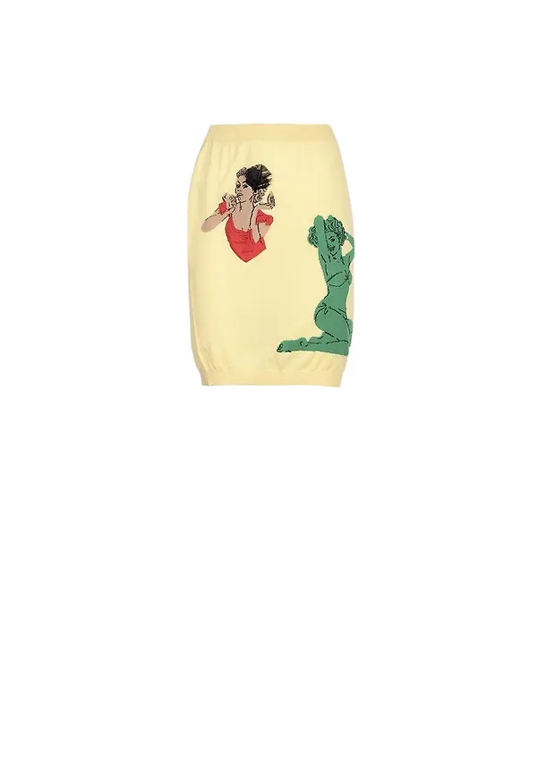 Moschino skirt Gul, Dam
