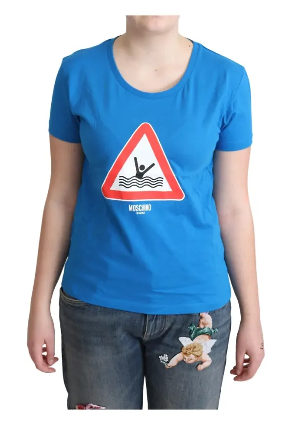 Moschino T-shirt Blå, Dam