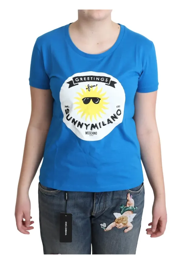 Moschino T-shirt Blå, Dam