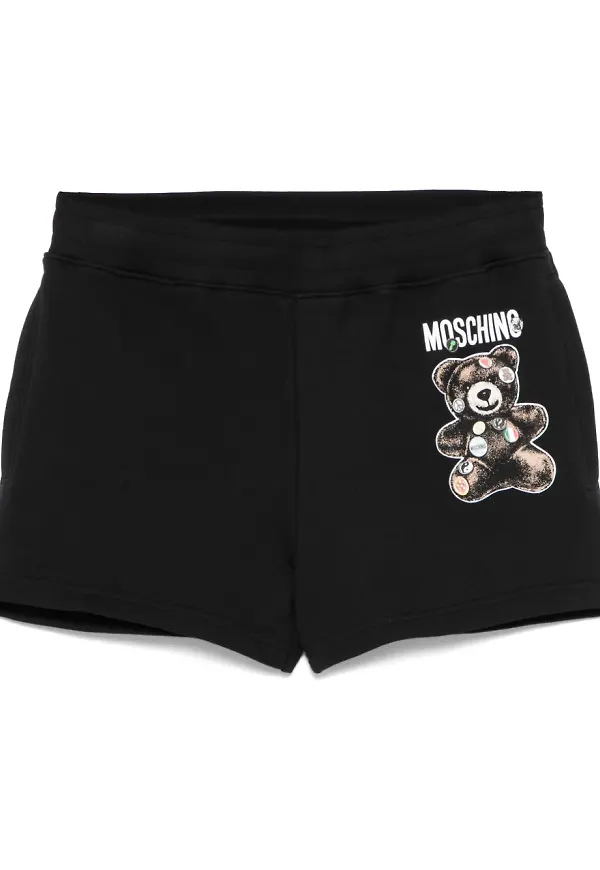 Moschino Teddy Bear mjukisshorts - Svart