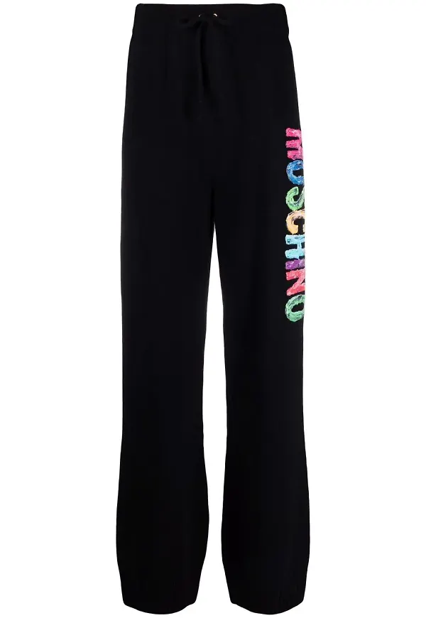 Moschino trackpants i kashmirblandning - Svart