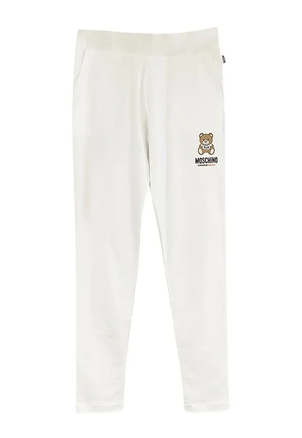 Moschino Under Bear Jogging Pants Vit, Dam