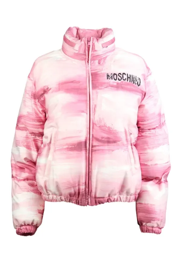 Moschino Winter Jackets Rosa, Dam