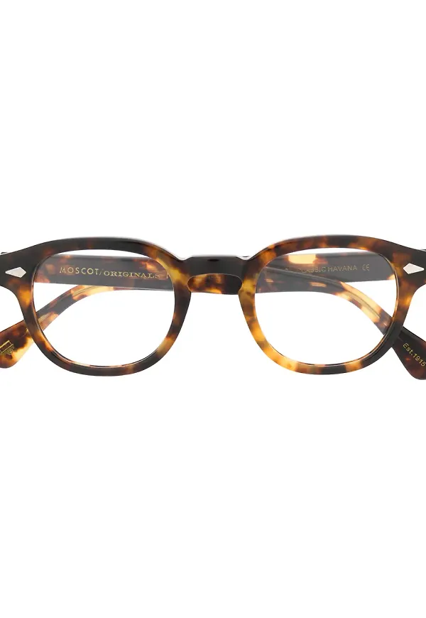 Moscot glasögon med runda bågar - Brun