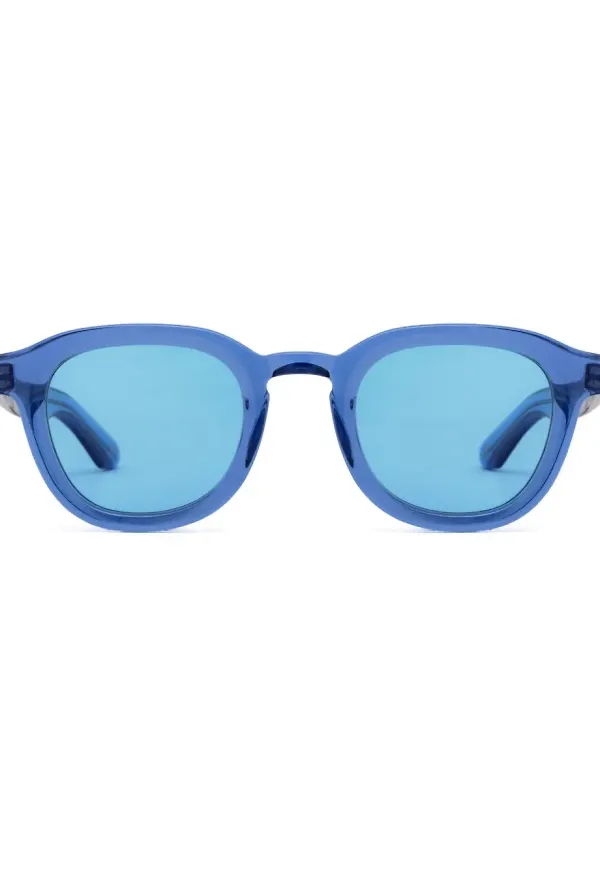 Moscot runda solglasögon - Blå