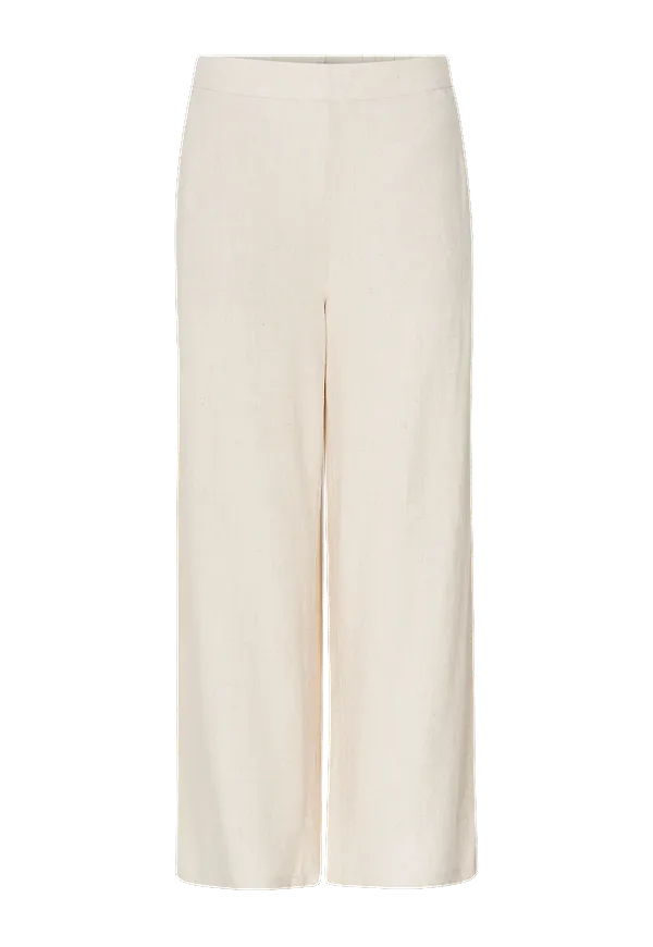 Moss Copenhagen - Byxor Mariet Ankle Pants - Vit