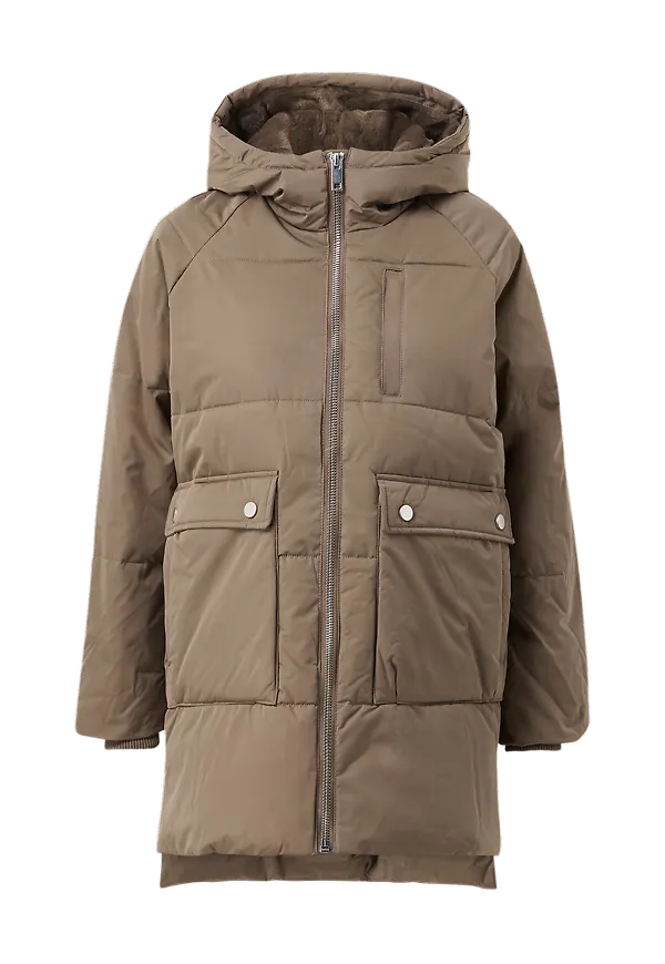 Moss Copenhagen - Jacka mschPavinaria Hood Jacket - Brun - 40/42
