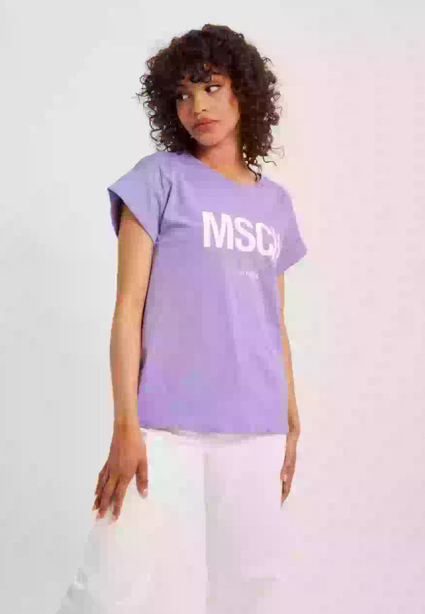 MOSS COPENHAGEN MSCHAlva Organic Msch Std Tee T-shirts med tryck Purple