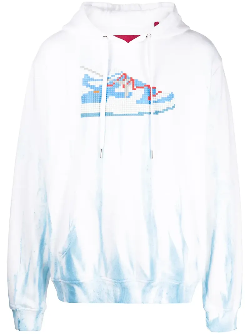 Mostly Heard Rarely Seen 8-Bit Dunk pullover-hoodie i ombré - Vit