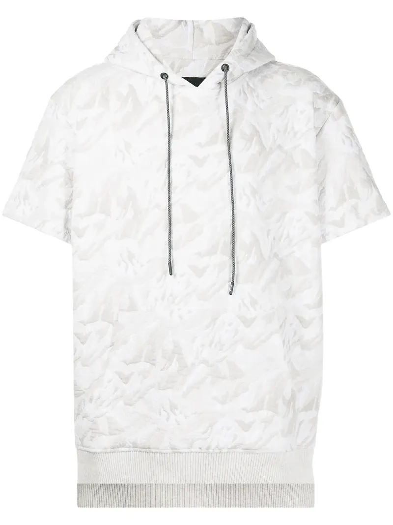 Mostly Heard Rarely Seen kamouflagemönstrad hoodie - Vit