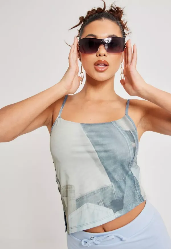 Motel - Denim - Asteria Top