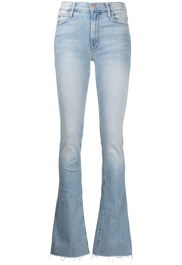 MOTHER bootcut-jeans med hög midja - Blå