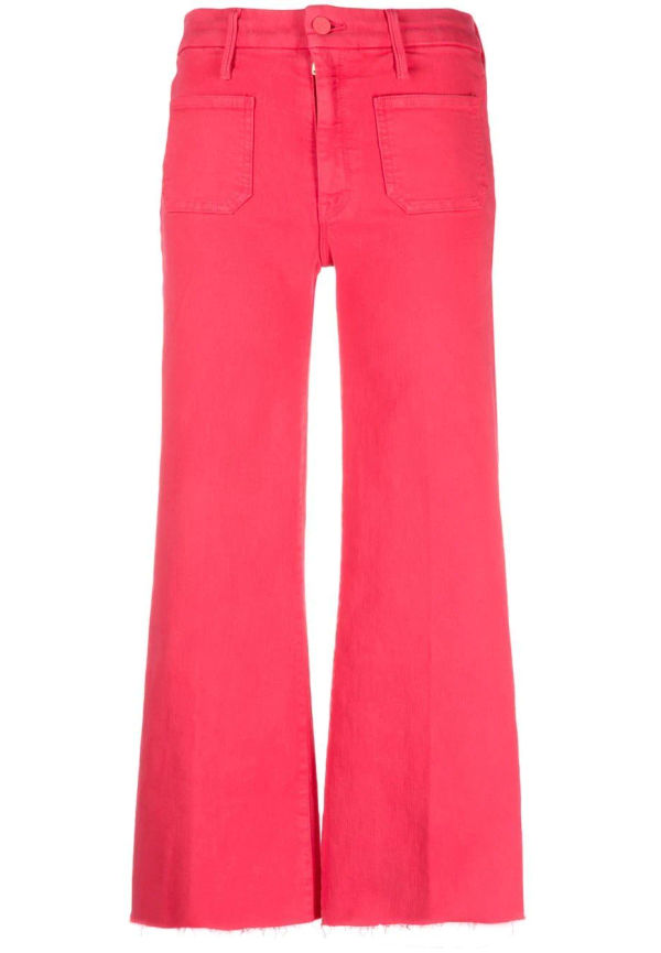 MOTHER croppade flare-jeans - Rosa