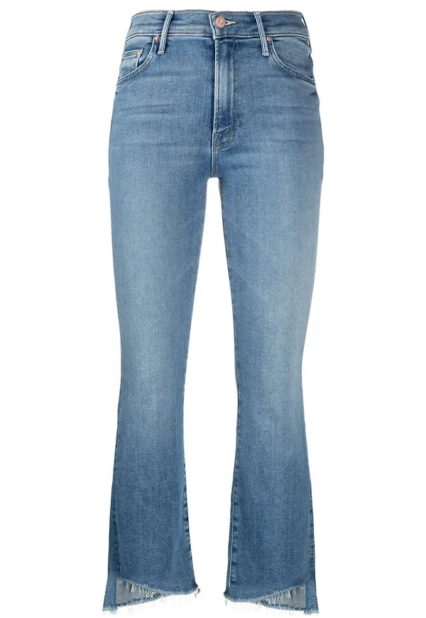 MOTHER croppade jeans - Blå