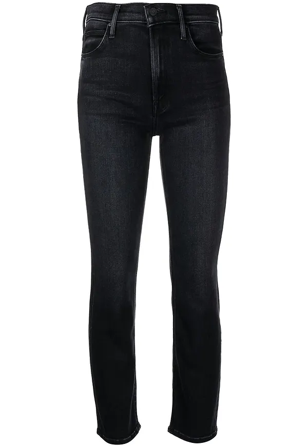 MOTHER croppade jeans - Svart