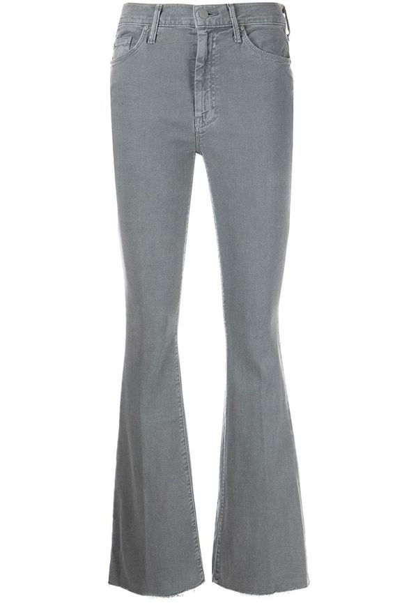 MOTHER flare-jeans med franskant - Grå