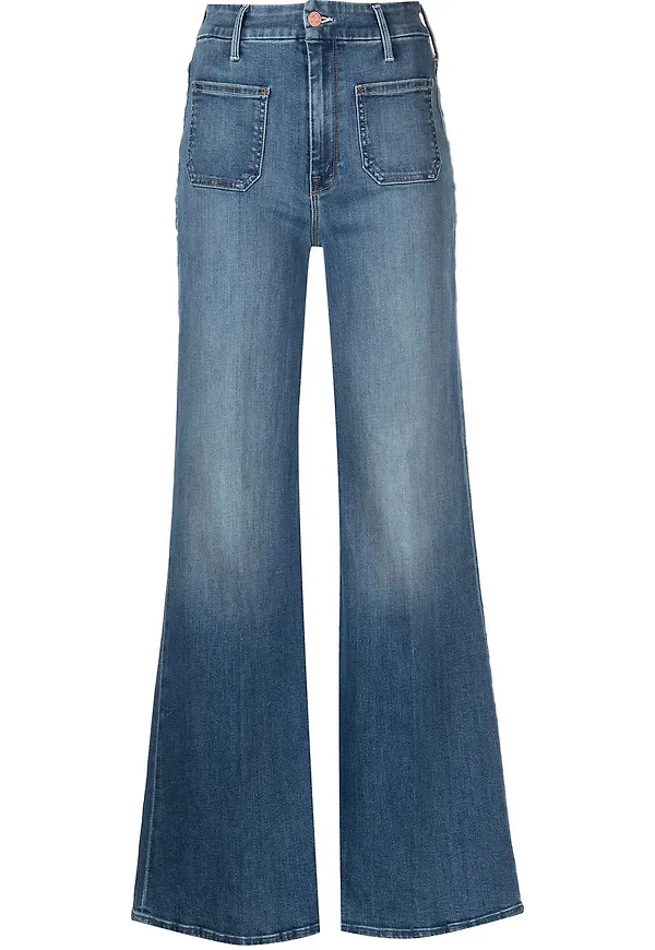 MOTHER flare-jeans med hög midja - Blå