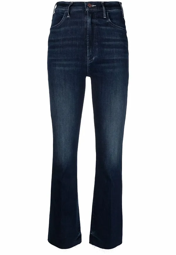 MOTHER flare-jeans med hög midja - Blå